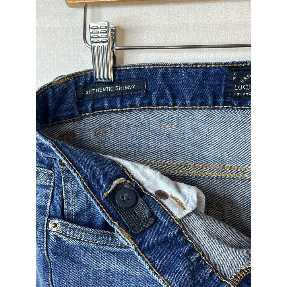 Lucky Brand Women's Size 20 Jeans Authentic Skinny W/ Adjustable Band - Picture 8 of 12